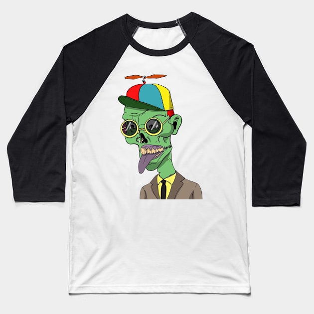 willy zombie Baseball T-Shirt by Markus Benz